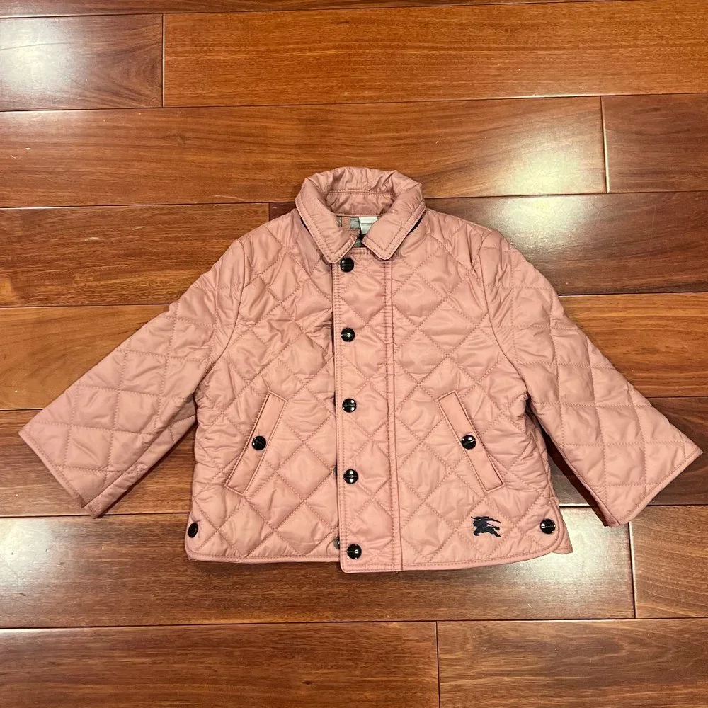 Burberry Mini Lyle Kids Quilted Snap Jacket - Picture 1 of 6